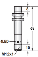 KJT M12 NPN PNP connecteur non affleurant 50mm de long 24 volts 36v pas de nc 2 fils capteur de proximité inductif