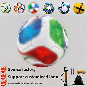 <span class=keywords><strong>Pallone</strong></span> <span class=keywords><strong>da</strong></span> <span class=keywords><strong>Calcio</strong></span> in PVC Resistente Cucito a Macchina, Misura 5, per Allenamento Giovanile e Adulti, Uso Interno ed Esterno, Vendita all'Ingrosso - Product Image 3