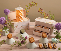 Boîte cadeau en papier de luxe au design personnalisé Boîte d'emballage pour gâteau de lune à la mi-automne