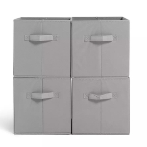 Boîte carrée de collecte de jeans en <span class=keywords><strong>toile</strong></span> boîte de rangement pour l'organisation de la maison poubelle seau boîte de rangement pliable pour enfants bébé panier de rangement en tissu - Product Image 1