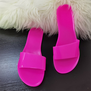 Women Shoes Cross-Border Large Size Transparent <b>Slippers</b> Female Female Sandals PU Jelly <b>slippers</b> - Product Image 5