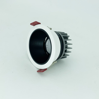 Spots LED encastrés COB réglables, éclairage intérieur moderne 7W, en alliage d'aluminium anti-éblouissement