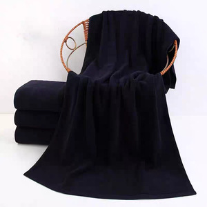 Serviette de sport en microfibre noire 35x75cm 40x80cm 50x90cm, compressée, absorbante, pour le fitness, impression par transfert thermique - Product Image 2