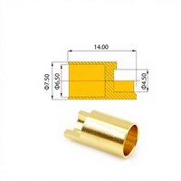 Connecteur pour avions modèles Amass GC6510-M/GC6510-F, fiche banane 65 mm en cuivre pur pour moteurs et ESC