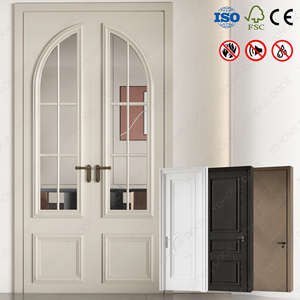 <span class=keywords><strong>Porta</strong></span> Interna in Legno Stile Francese per Camere da Letto e Abitazioni con Design Antieffrazione - Product Image 1