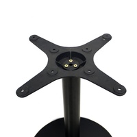 Pieds de Table en métal en fonte noire, meubles de Restaurant de Base de Table de Bar de café de loisirs d'intérieur de plein air de vente en gros