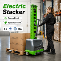 Transpalette Électrique Populaire, Hauteur de Levage 3M, Capacité Personnalisable, Chariot Élévateur Manuel, Certifié CE ISO, Largeur de Fourche Réglable 680mm