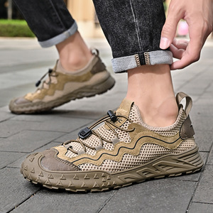 Nouvelle Collection – <span class=keywords><strong>Chaussures</strong></span> <span class=keywords><strong>Bateau</strong></span> Sportives d'Été pour Hommes en Cuir Véritable, à Enfiler, Bout Rond, Antidérapantes, Respirantes, avec Semelle Extérieure en Caoutchouc pour l'Extérieur - Product Image 2
