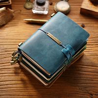 Carnet de notes vintage en cuir PU fait main, carnet de croquis unique de style antique, journal de voyage à bords festonnés en cuir souple Hunter