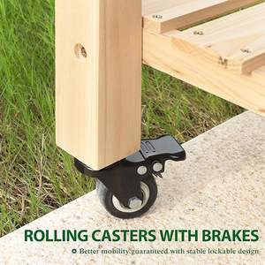 <span class=keywords><strong>Pot</strong></span> de fleur de jardin personnalisé de haute qualité bon marché <span class=keywords><strong>Pot</strong></span> de bonsaï en bois Table lit surélevé planteur jardinière lit - Product Image 5