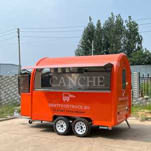 Chariot à aliments mobile à vendre | Camion à pizza, cuisine barbecue, tacos, hot-dogs et remorque de bar à bière - Product Image 3