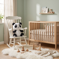 Peluche Panda Personnalisée en Coton PP, Jouet Anti-Stress pour Cadeaux d'Affaires Promotionnels OEM ODM