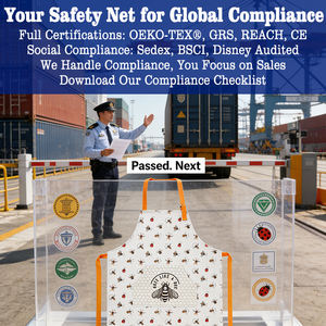 Juego de Delantal de Cocina de Algodón de Diseño Personalizado Meita Home, Guante para Horno y Porta Ollas con Logotipo como Regalo - Product Image 5