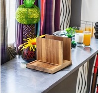 Porte-serviettes en bois pour salière et poivrière, adapté à la cuisine, au restaurant, au bar, au bureau, aux fêtes, à la décoration intérieure
