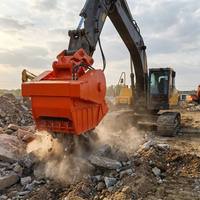 Vente en gros directe usine, réponse rapide : Godet de démolition hydraulique à mâchoires pour excavatrice, 6 à 30 tonnes, pour béton, roche et pierre