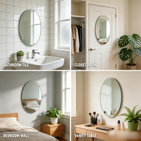 Vente en gros de feuilles de miroir acrylique auto-adhésives de luxe faites à la main, autocollants miroir PMMA à peler et coller, décoration murale pour la maison, présentoir de vente au détail, OEM
