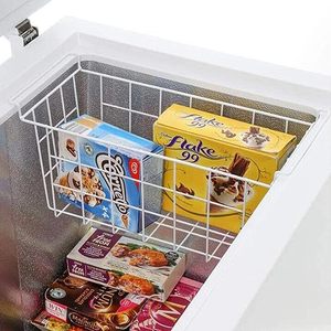 Cesta de refrigerador personalizada comercial Congelador Cesta de almacenamiento de alambre recubierto de <span class=keywords><strong>PE</strong></span> - Product Image 5