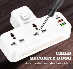 2500W 100-250V mở rộng dải với 3 cổng <span class=keywords><strong>USB</strong></span> dẫn ánh sáng 2 cửa hàng điện thông minh dải phổ <span class=keywords><strong>USB</strong></span> ổ cắm điện - Product Image 5