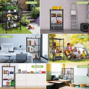 Nhà bếp giá thép không gỉ tổ chức gia vị cho tủ bếp Countertop lưu trữ giá cho nhà bếp giỏ hàng với bánh xe - Product Image 5