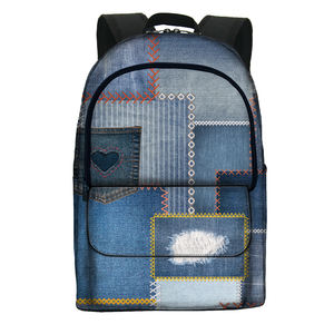 Mochila Escolar con Estampado de Jeans, Gran Capacidad, Impermeable, Ligera y Suave para Adolescentes - Product Image 5