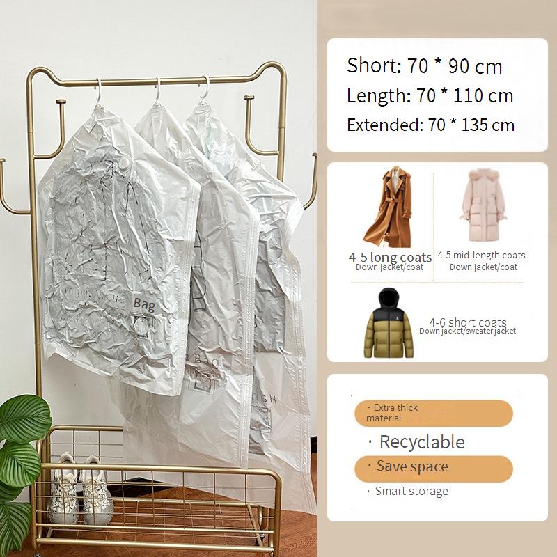 Sac de compression sous vide suspendu imprimé transparent