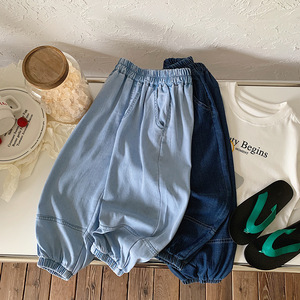 Colección Verano 2026: Nuevos Pantalones Casuales <span class=keywords><strong>para</strong></span> Niños Estilo Coreano, Jeans Ligeros Anti-Mosquitos <span class=keywords><strong>para</strong></span> Bebés, Fáciles de Combinar - Product Image 4