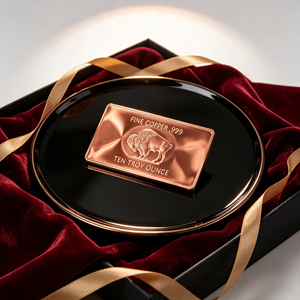 แท่งทองแดงแท้ 99.9% น้ำหนัก 10 ออนซ์ ลายกระทิง แบบหล่อขึ้นรูป สำหรับสะสม - Product Image 3