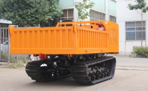 Dumper <span class=keywords><strong>à</strong></span> chenilles en caoutchouc de 1 tonne, véhicule de transport tout-terrain pour travaux agricoles et de construction - Product Image 5