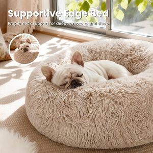 Nueva Cama Redonda de Lujo para Perros, Cómoda Cama para Perros Tipo Donut, Alfombra Lavable para Gatos, Cojín Cálido para Mascotas - Product Image 2