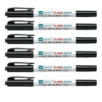 Stylo marqueur résistant à l'alcool de laboratoire GEE G-3205 à base d'huile Marqueur pour tube de verre étanche et résistant aux basses températures