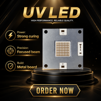 Module de polymérisation LED UVA, bande LED UV COB dimmable 405nm, polymérisation d'encre d'impression industrielle, personnalisé