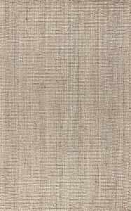 <span class=keywords><strong>Tappeto</strong></span> in Juta con Bordo Smerlato, Stampato, Antiscivolo, 10 X 13 Piedi, in Canapa e Fibra Naturale, Rosa Acceso, Marrone Sbiancato, per Esterni, Tufting, Anime - Product Image 2