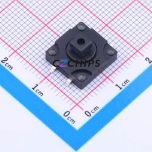 K2-1841ST-A4SW-02 Tactile Switch SMD-4P,12x12mm Switch 2.5N Vertical Mount 12mm 12mm - Product Image 1