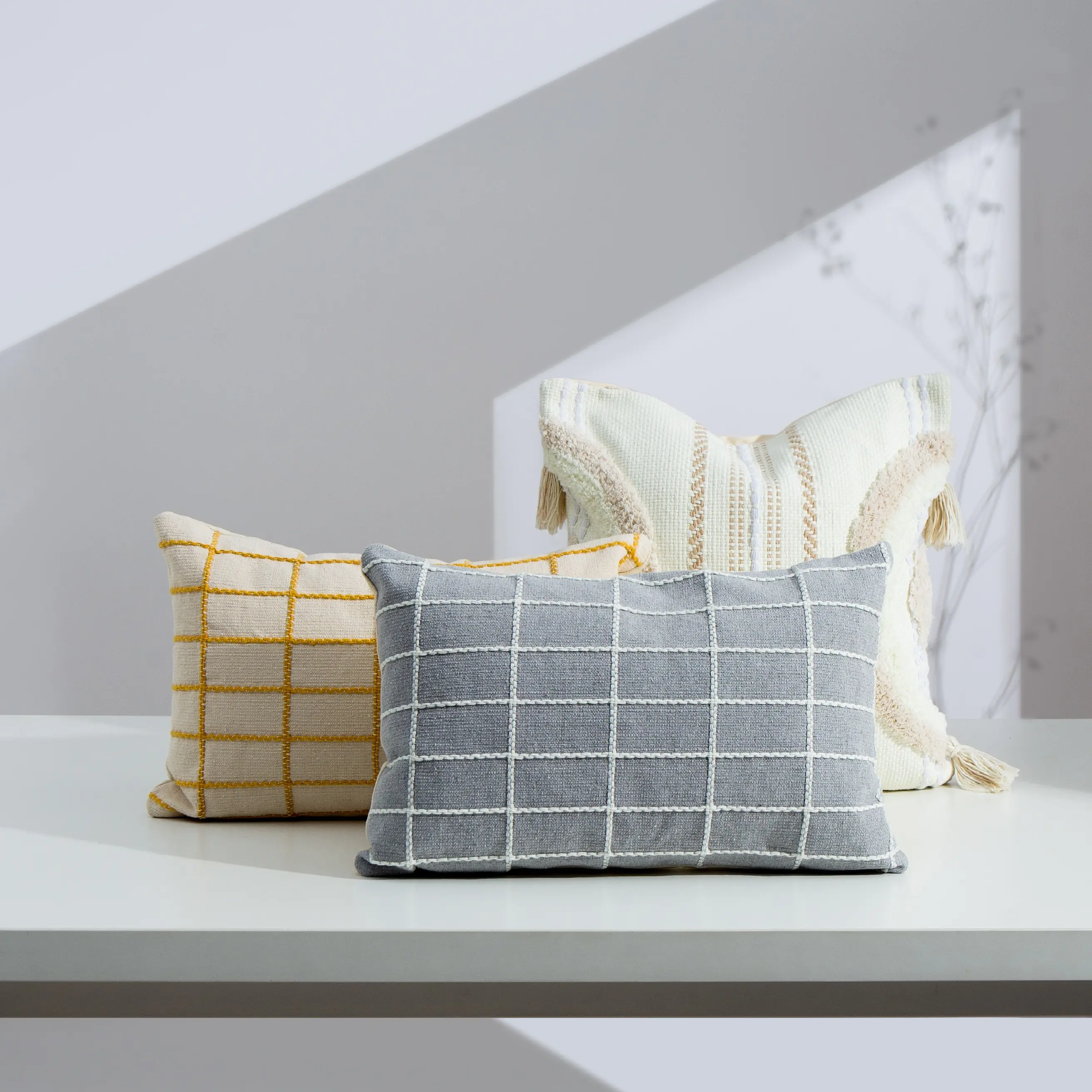 Personalizza dimensioni e colore rustico casa premium divano decorativo supporto lombare fodera per cuscino per divano