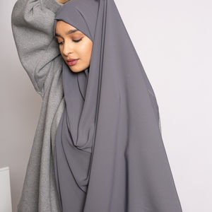 准备库存穆斯林妇女披肩麦地那丝绸优质厚麦地那丝绸围巾 - Product Image 1