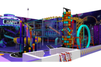 Hochrentable, maßgeschneiderte 800-1200 m² große Indoor-Trampolinpark-Spielanlage mit Rutsche für Kinder – Indoor-Spielplatz-Ausrüstung