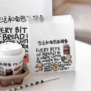 Túi giấy giá xuất xưởng 100% chất liệu phân hủy sinh học giấy kraft hình vuông đựng thức ăn mang đi - Product Image 2