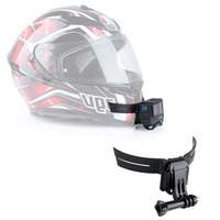 Support de caméra d'action avec coussinets adhésifs étanches et cordon anti-perte pour Insta360, compatible avec les casques de moto
