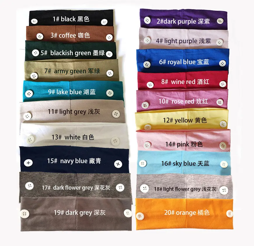 YFX Wholesale Cotton Headbands Girls Headbands Custom Sports Mens Custom Color Headbands