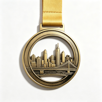 Médailles personnalisées en alliage de zinc creuses 3D en relief, médailles sportives, médailles de marathon, médailles de compétition, médailles souvenir pour les finalistes