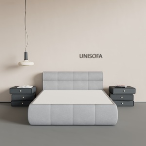 Unisofa moderno pacchetto sottovuoto a compressione per venditori caldi in schiuma di lusso in velluto Set modulare per camera da letto letto letto morbido - Product Image 1
