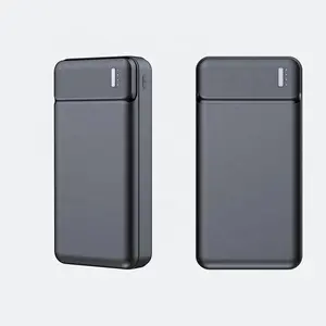 Iki USB çıkış gücü banka 20000mAh mikro tip-c giriş Powerbank 20000mAh LED taşınabilir şarj ile özel güç bankalar 30000