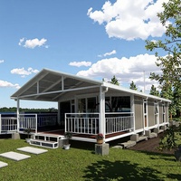 Maison conteneur extensible de 40 pieds et 20 pieds, prête à l'emploi, villa préfabriquée avec 2, 3, 4 ou 5 chambres, maison mobile préfabriquée portable