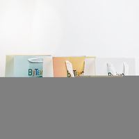 Sacs en papier kraft écologiques recyclables noirs avec poignées en corde de coton pour l'emballage alimentaire et vestimentaire et le shopping