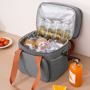 Sac isotherme double couche Beilian 13,8 L, glacière portable avec fonction d'injection d'eau pour pique-nique et usage quotidien - Product Image 3