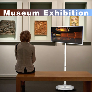 32 inch LCD TV màn hình cảm ứng W/ Wifi đúc không dây & 8 + 128GB bằng giọng nói/điều khiển từ xa TV di động trên bánh xe tầng thường vụ - Product Image 6