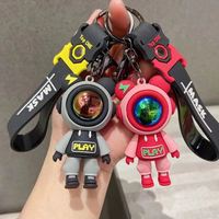 Llavero Creativo de Oso Astronauta, Exquisito Regalo Pequeño, Colgante con Forma de Oso de Dibujos Animados para Llaves de Coche, Mochila, Correas de Teléfono Móvil
