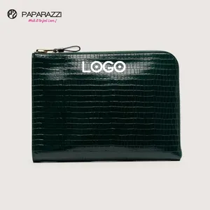 Paparazzi PA0462 Oem Odm Croc Embossed Vegan Leather Computer Bag Laptop Bags For Men Women