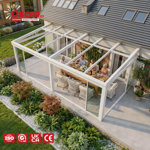 Terraza <span class=keywords><strong>de</strong></span> Aluminio y Vidrio <span class=keywords><strong>de</strong></span> Lujo para Patio o Jardín, con Protección Solar y Ventilación, Diseño Innovador y Elegante - Product Image 1