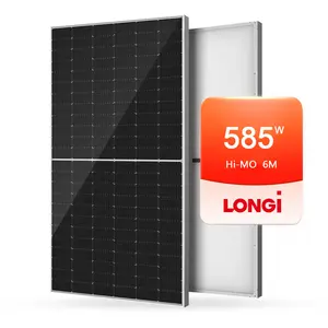 New Arrival Longi HPBC PV Panel Hi mo 6 Half Cell Bifacial PERC Solar Panel 560W 570W 585W for Home Use